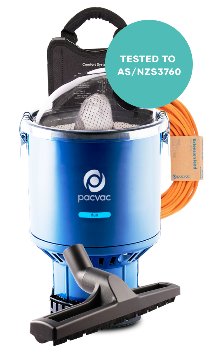Pacvac Duo School Edition backpack Vacuum Cleaner